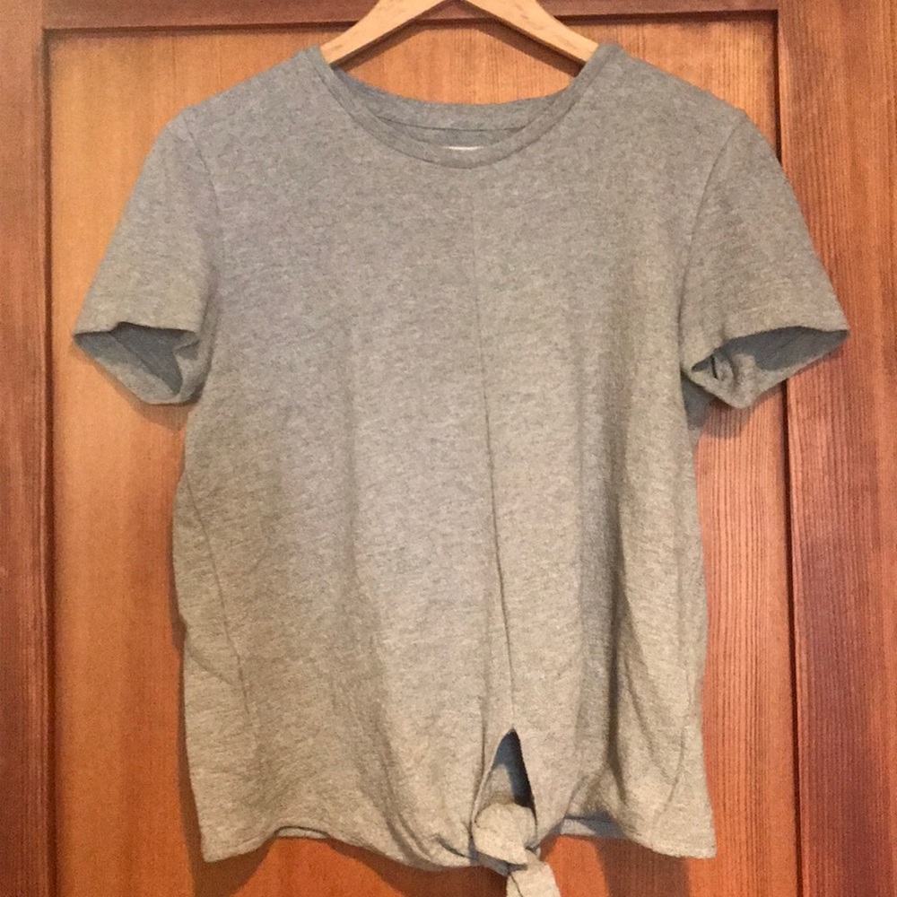 Madewell tie front tee